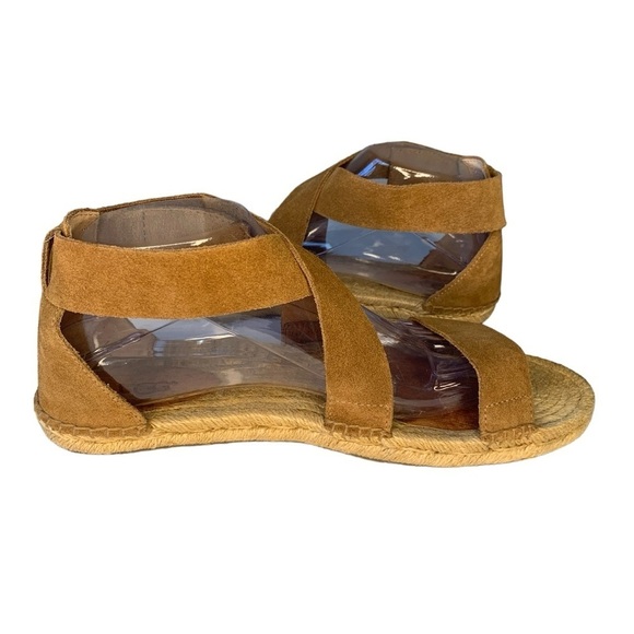 UGG Mila suede leather chestnut brown gladiator espadrille sandals. EUC Size 9.5 - Picture 7 of 11